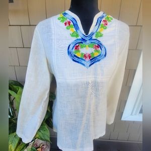 Womans Vintage Bohemian Blouse